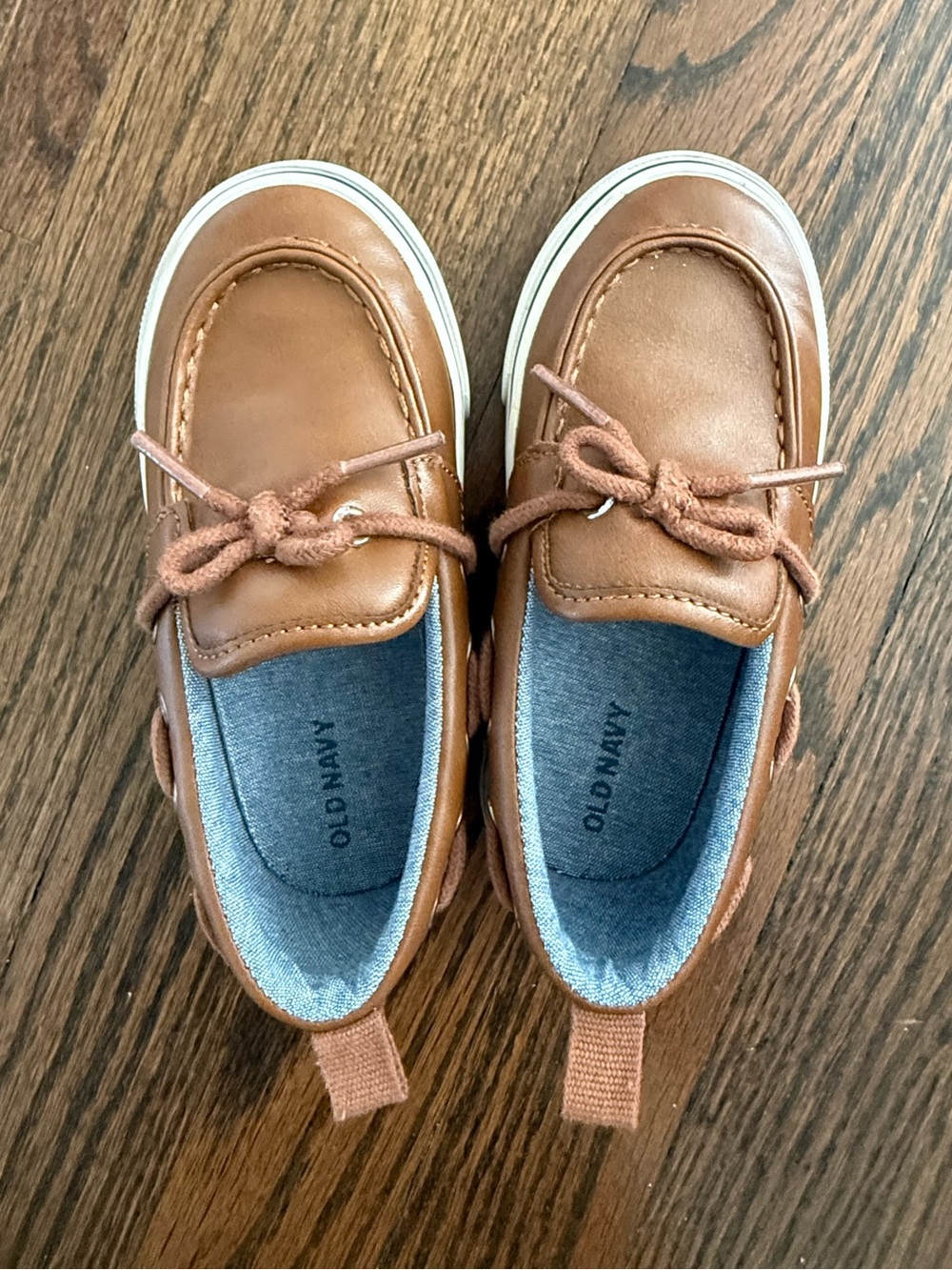 Old Navy Kids' Cognac Moccasin Boat Shoes